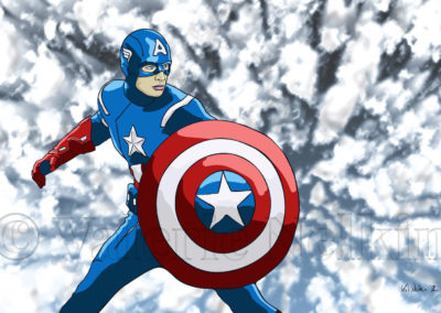 Captain America - Illustrator & Photoshop