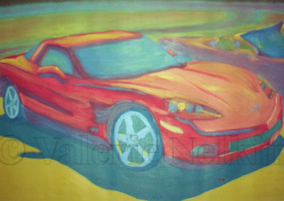 Corvette Tints - Oil On Paper