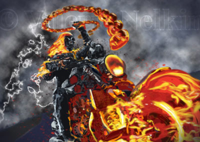 Ghost Rider - Illustrator & Photoshop